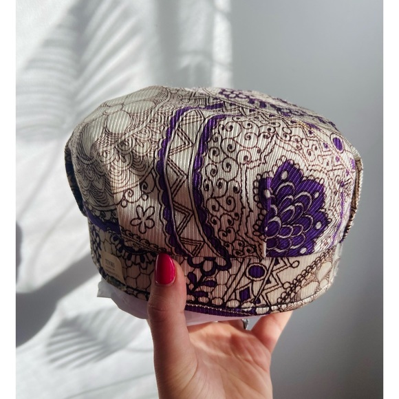 RARE 60s Deadstock True Hippie/Counterculture Psychedelic Mandala Newsboy Hat - Picture 2 of 7